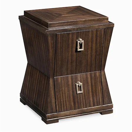 Shaped Square End Table